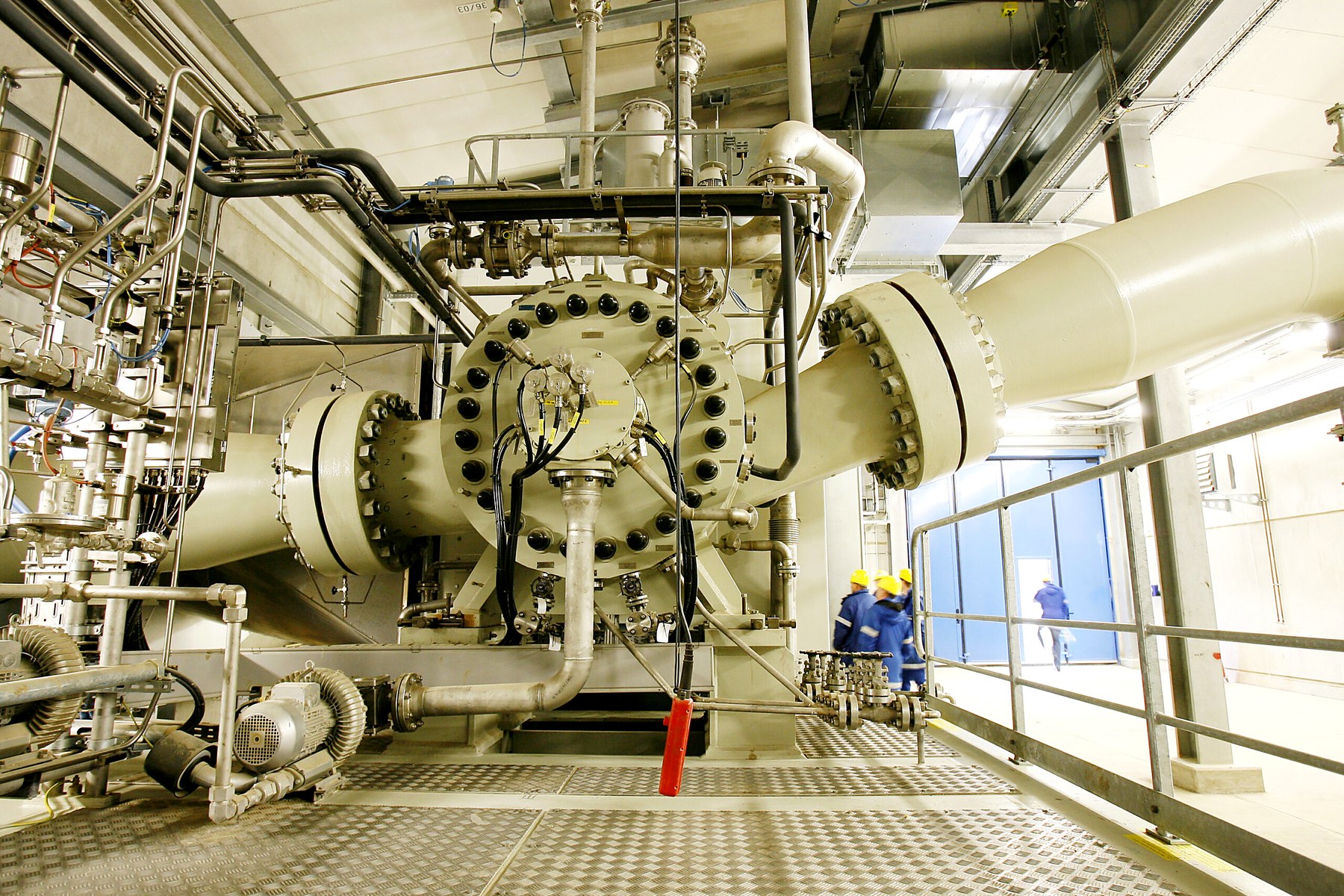 Turboverdichter in einer Gasverdichterstation